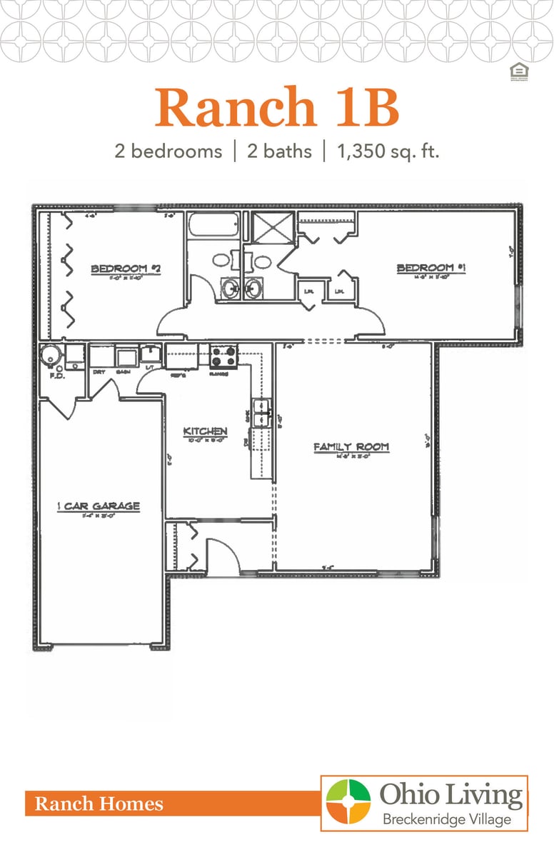 OLBV Ranch Floor Plan 1B