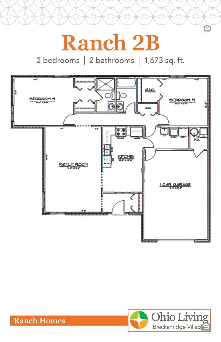 OLBV Ranch Floor Plan 2B
