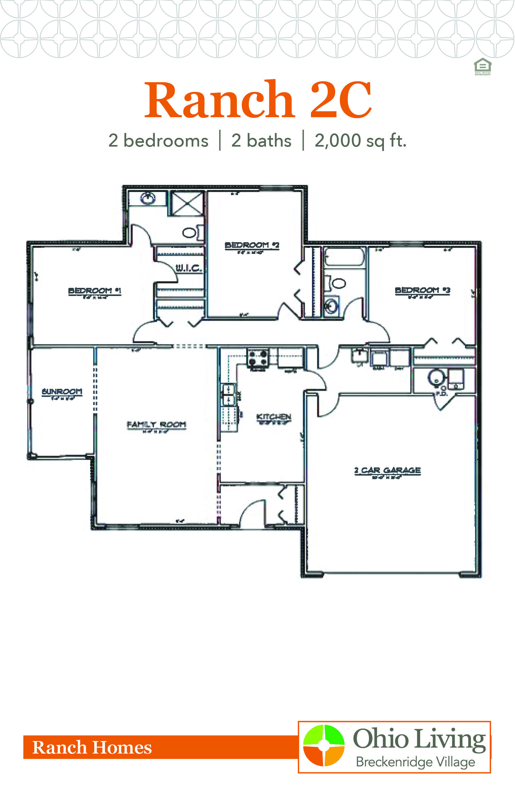 OLBV Ranch Floor Plan 2C