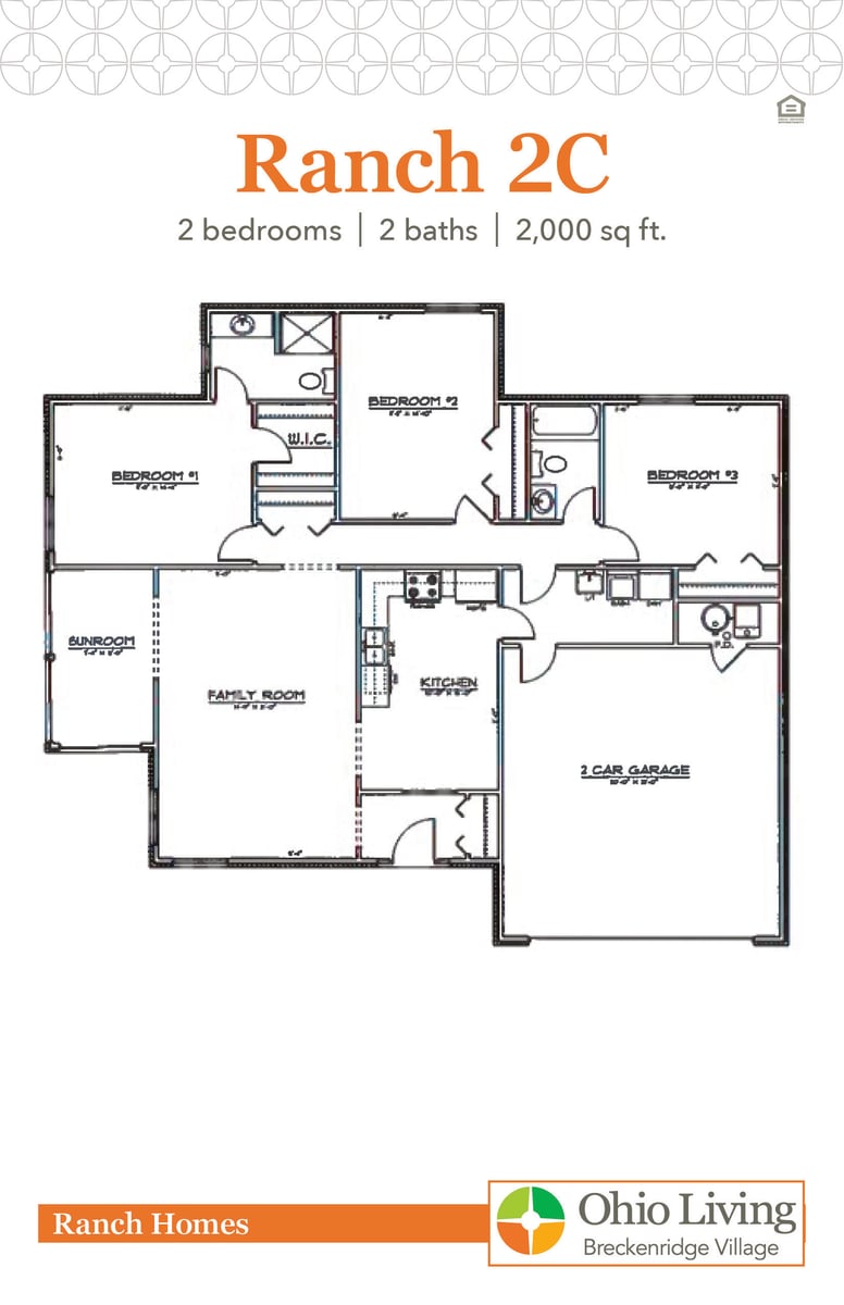 OLBV Ranch Floor Plan 2C