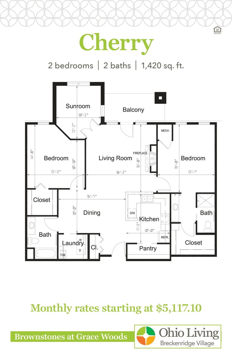 OLBV Brownstones at Grace Woods Floor Plans with Price Cherry