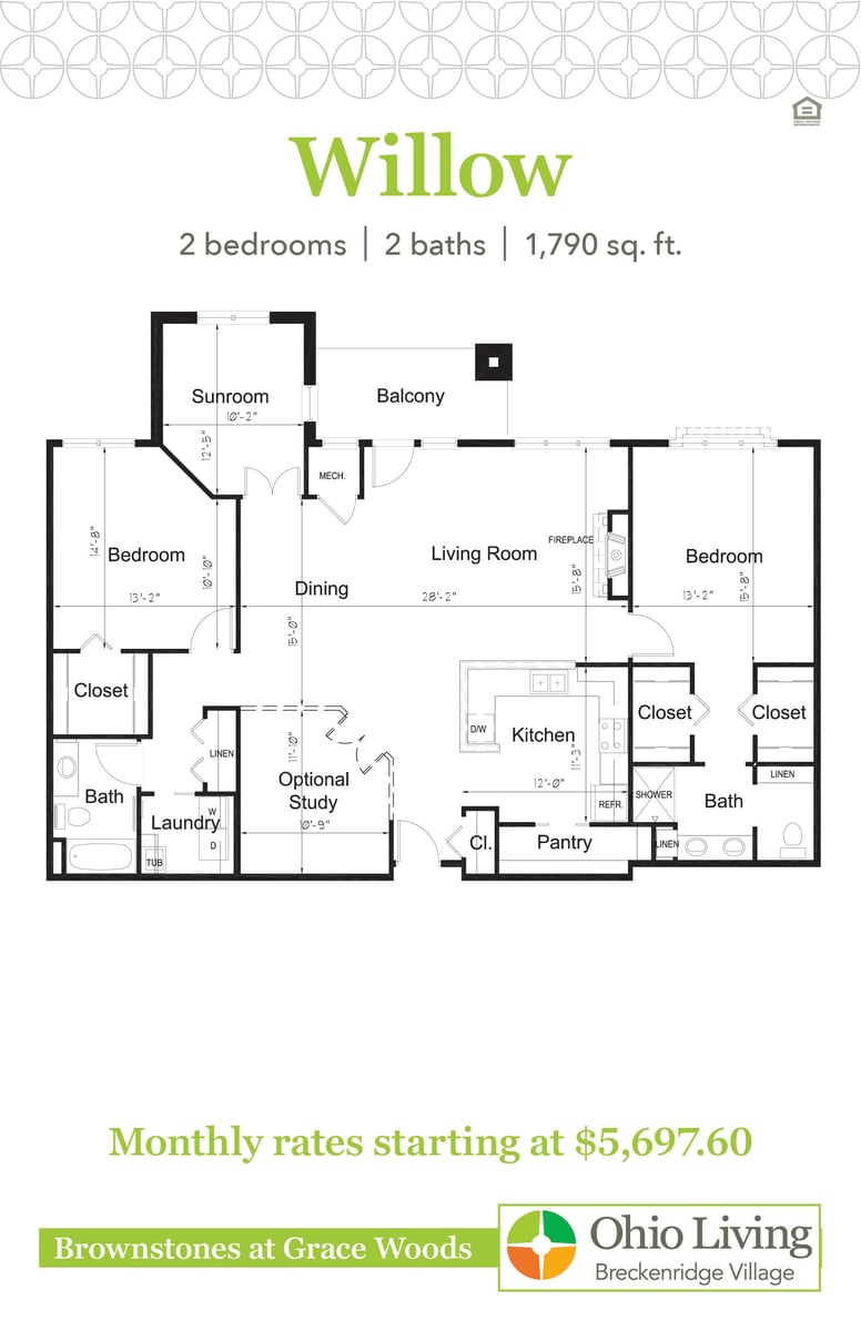 OLBV Brownstones at Grace Woods Floor Plans with Price Willow