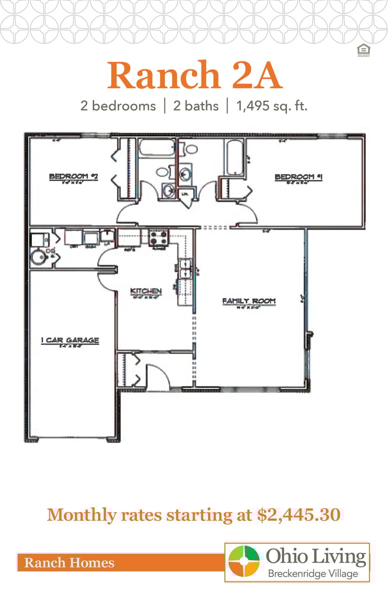 OLBV Ranch Floor Plans with Price 2A