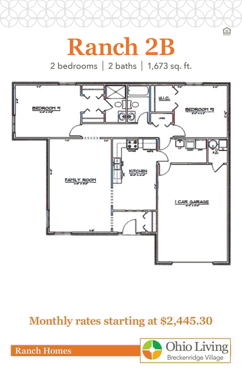 OLBV Ranch Floor Plans with Price 2B