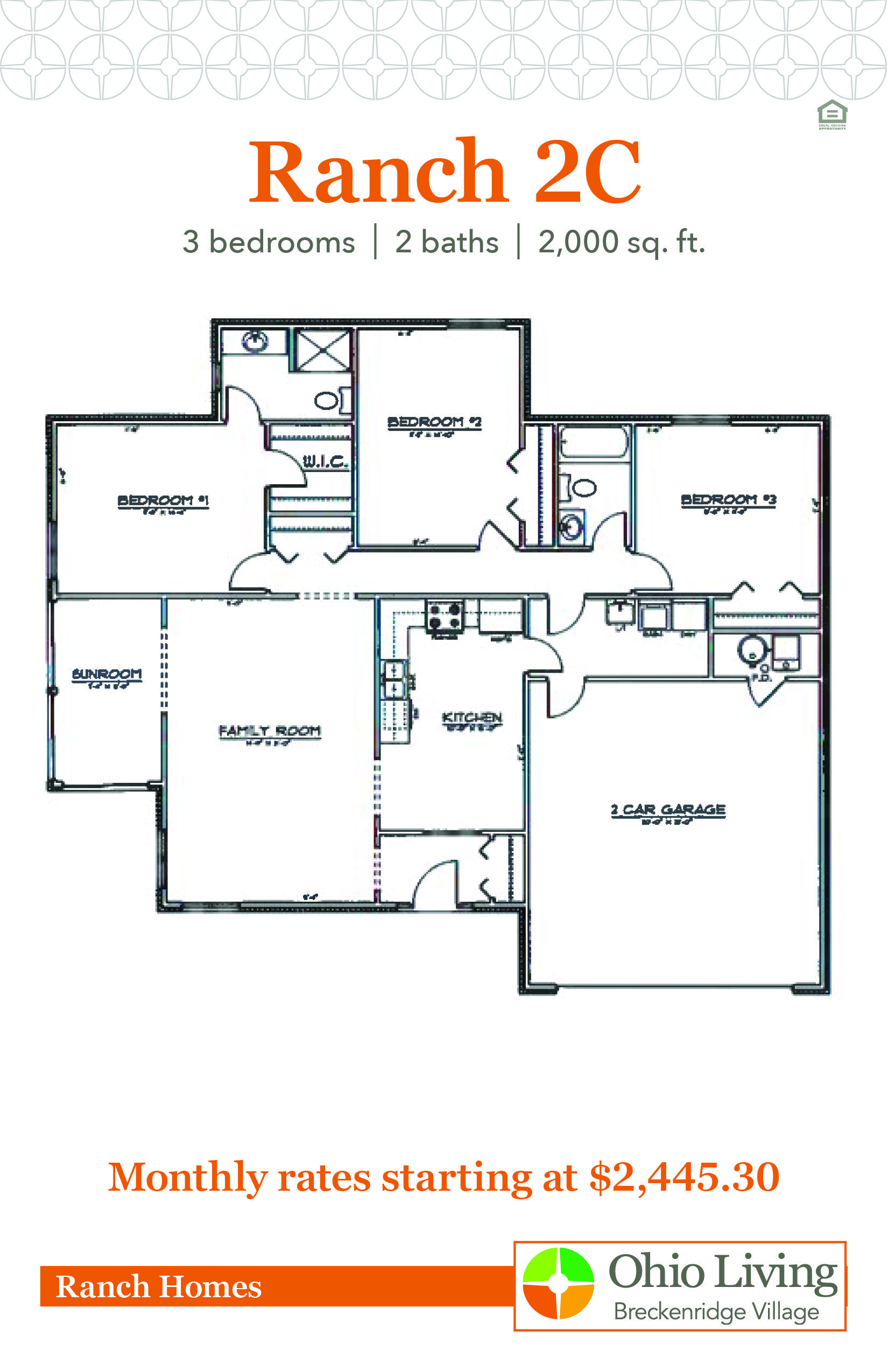 OLBV Ranch Floor Plans with Price 2C