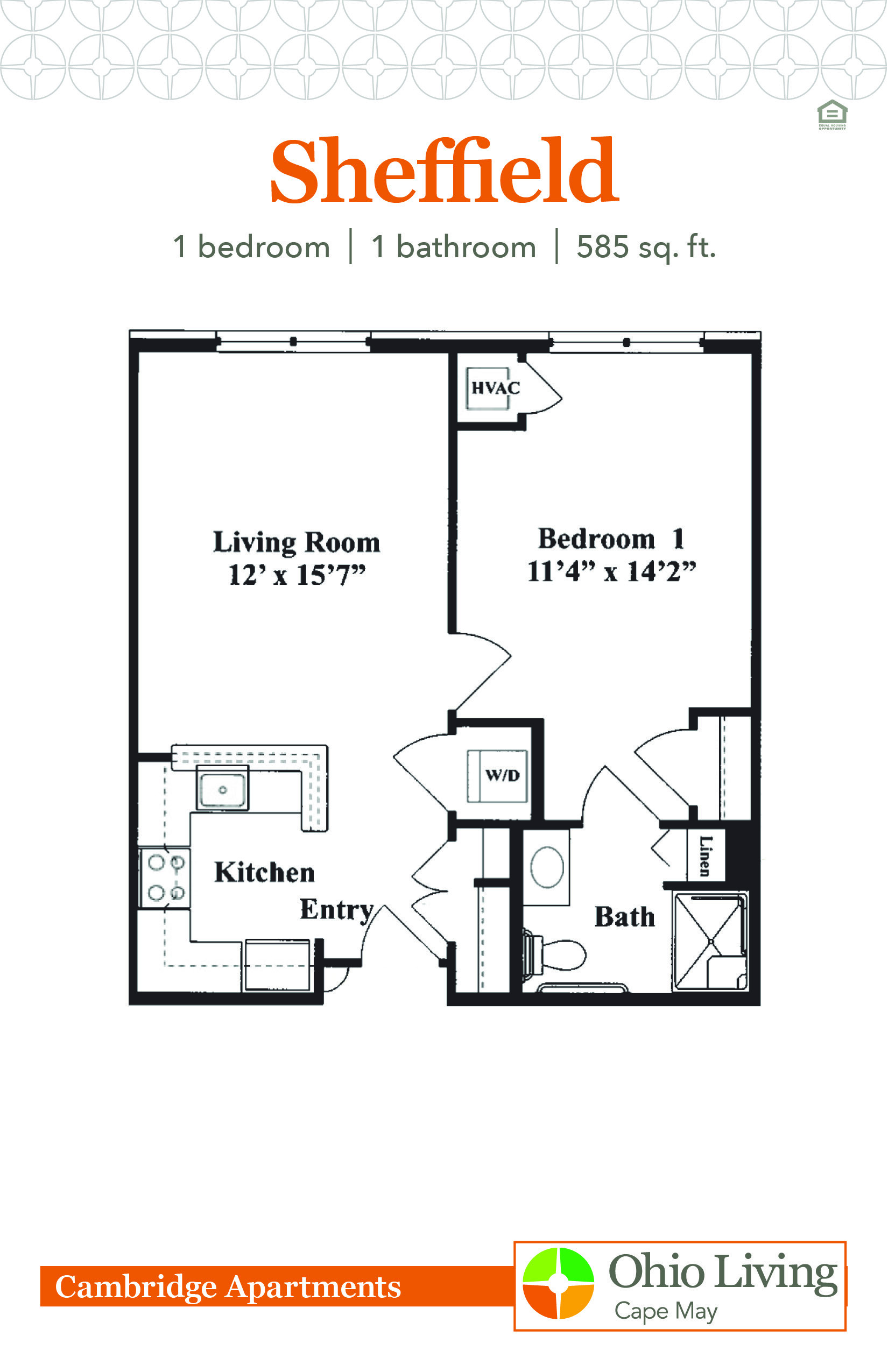 OLCM Apartment Floor Plan Sheffield
