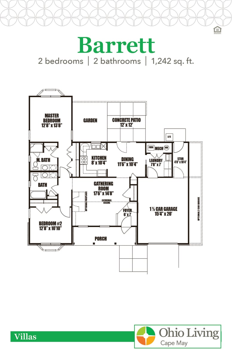 OLCM Villa Floor Plan Barrett