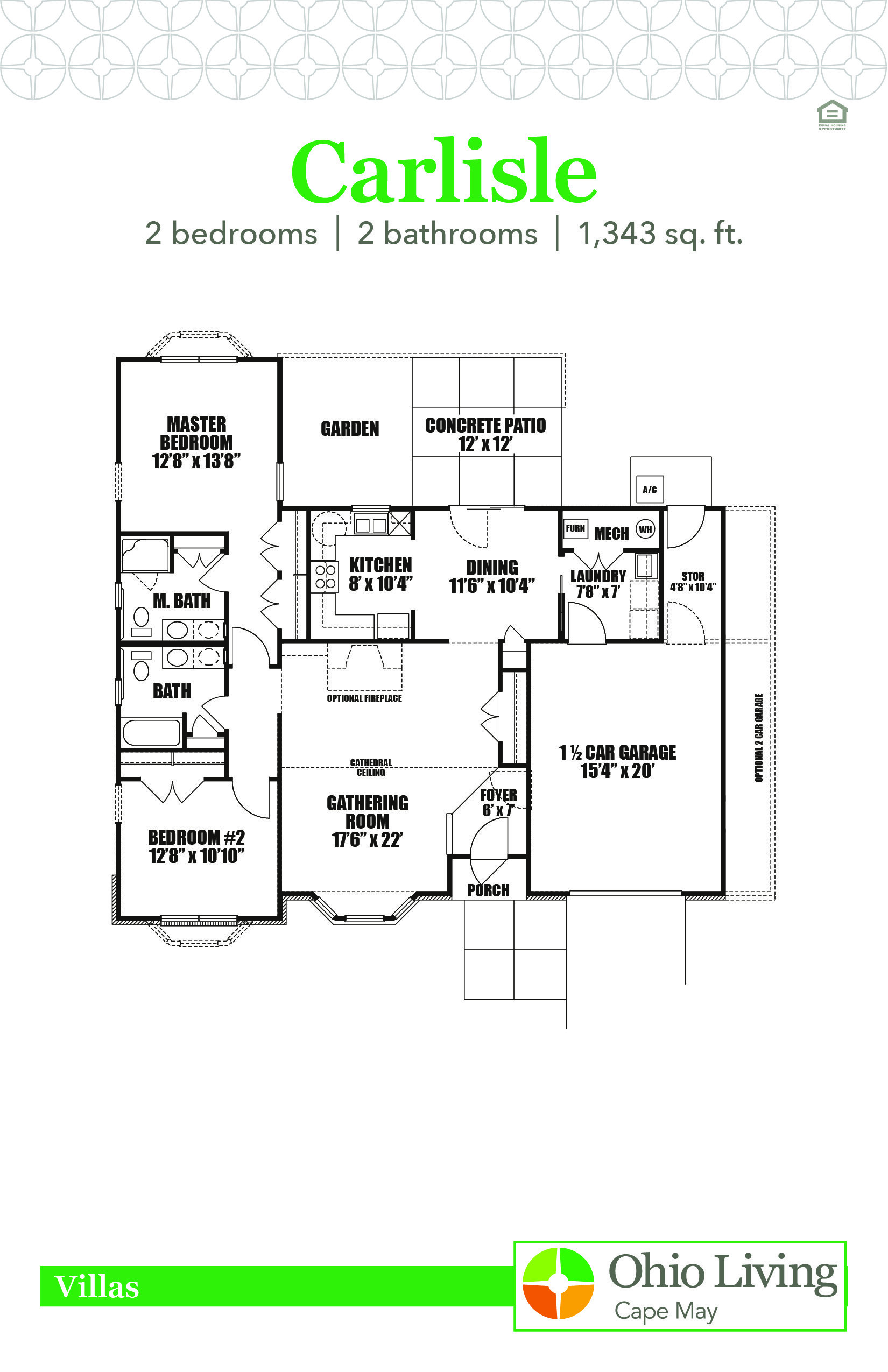OLCM Villa Floor Plan Carlisle