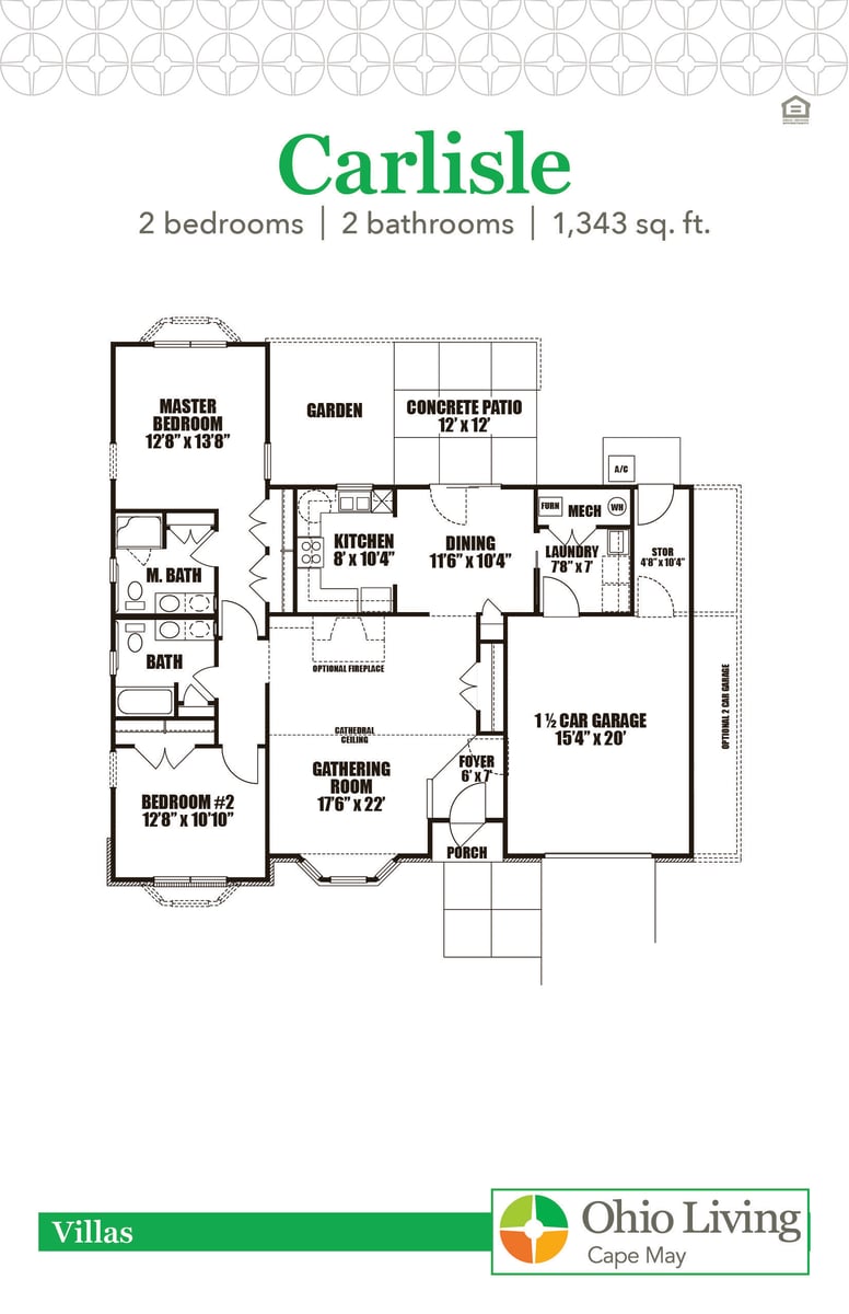 OLCM Villa Floor Plan Carlisle