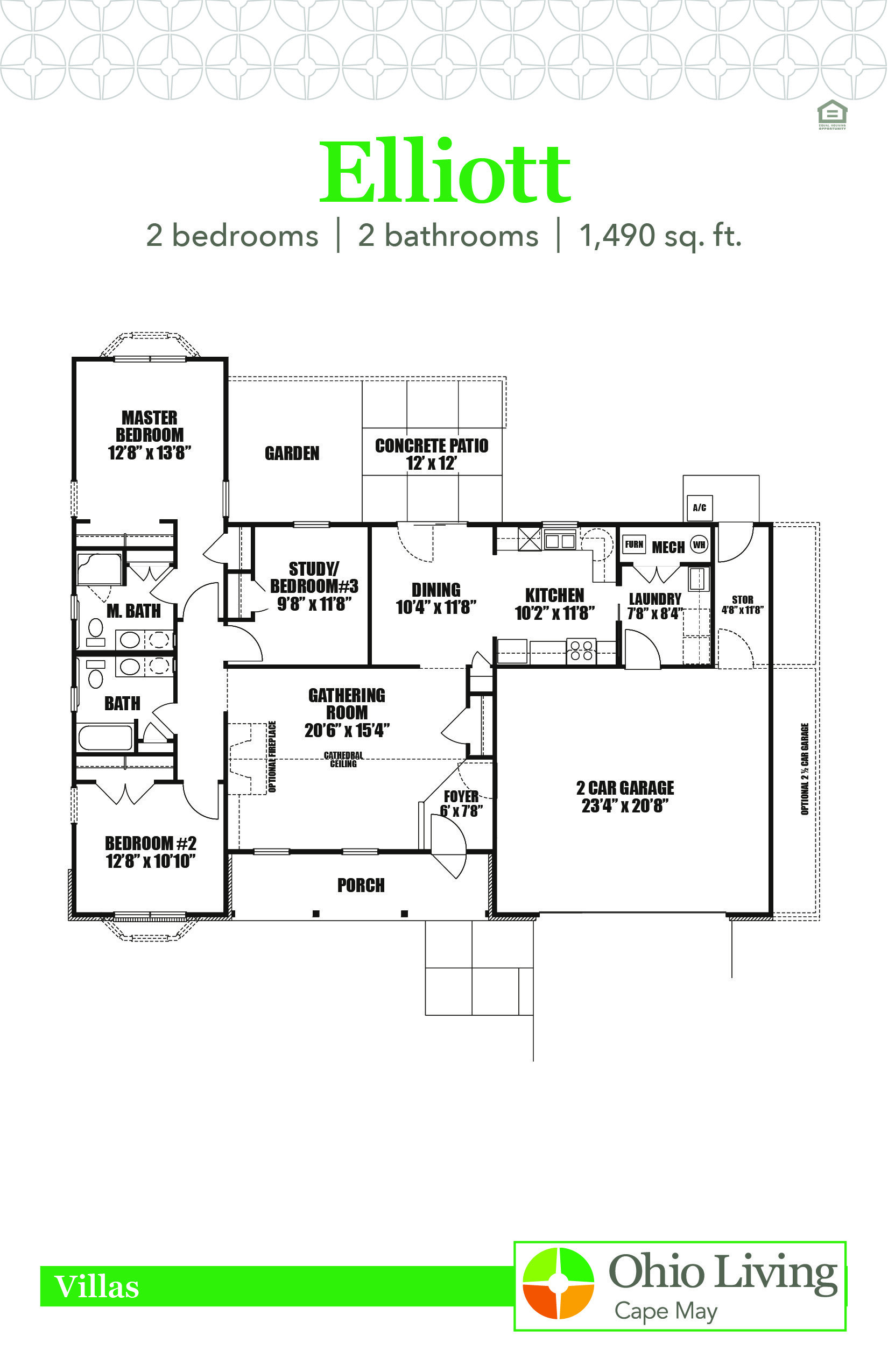 OLCM Villa Floor Plan Elliott