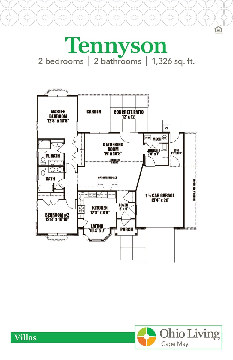 OLCM Villa Floor Plan Tennyson