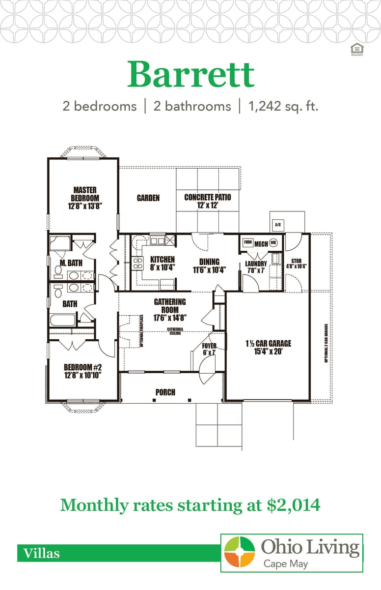 OLCM Villa Floor Plans with Price Barrett