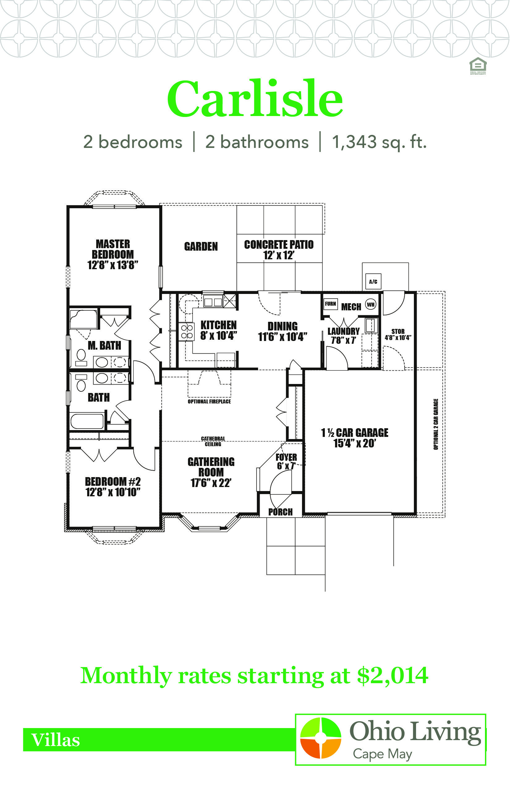 OLCM Villa Floor Plans with Price Carlisle