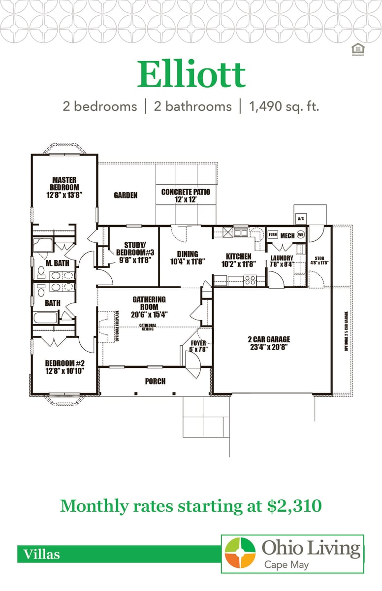OLCM Villa Floor Plans with Price Elliott