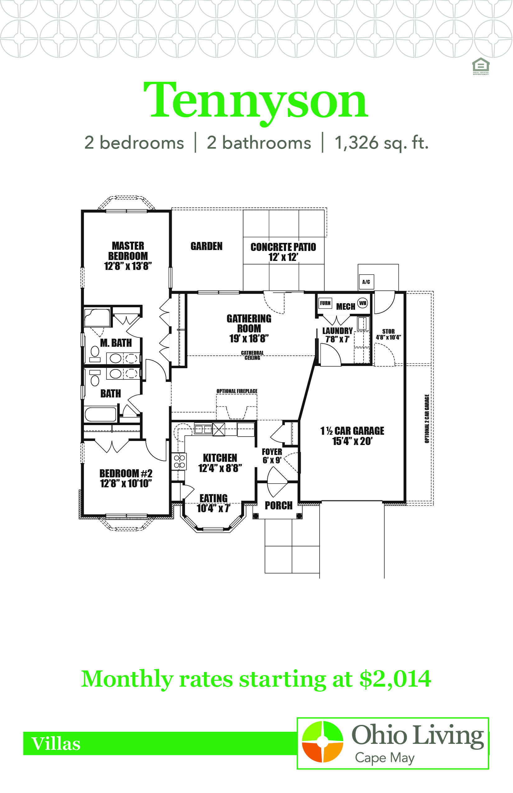 OLCM Villa Floor Plans with Price Tennyson