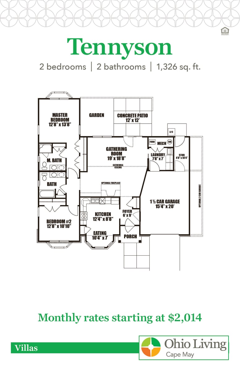 OLCM Villa Floor Plans with Price Tennyson