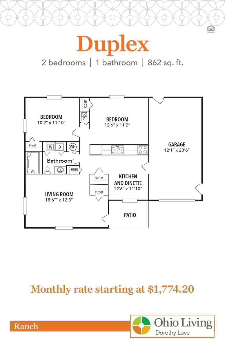 OLDL Ranch Floor Plans with Price Duplex