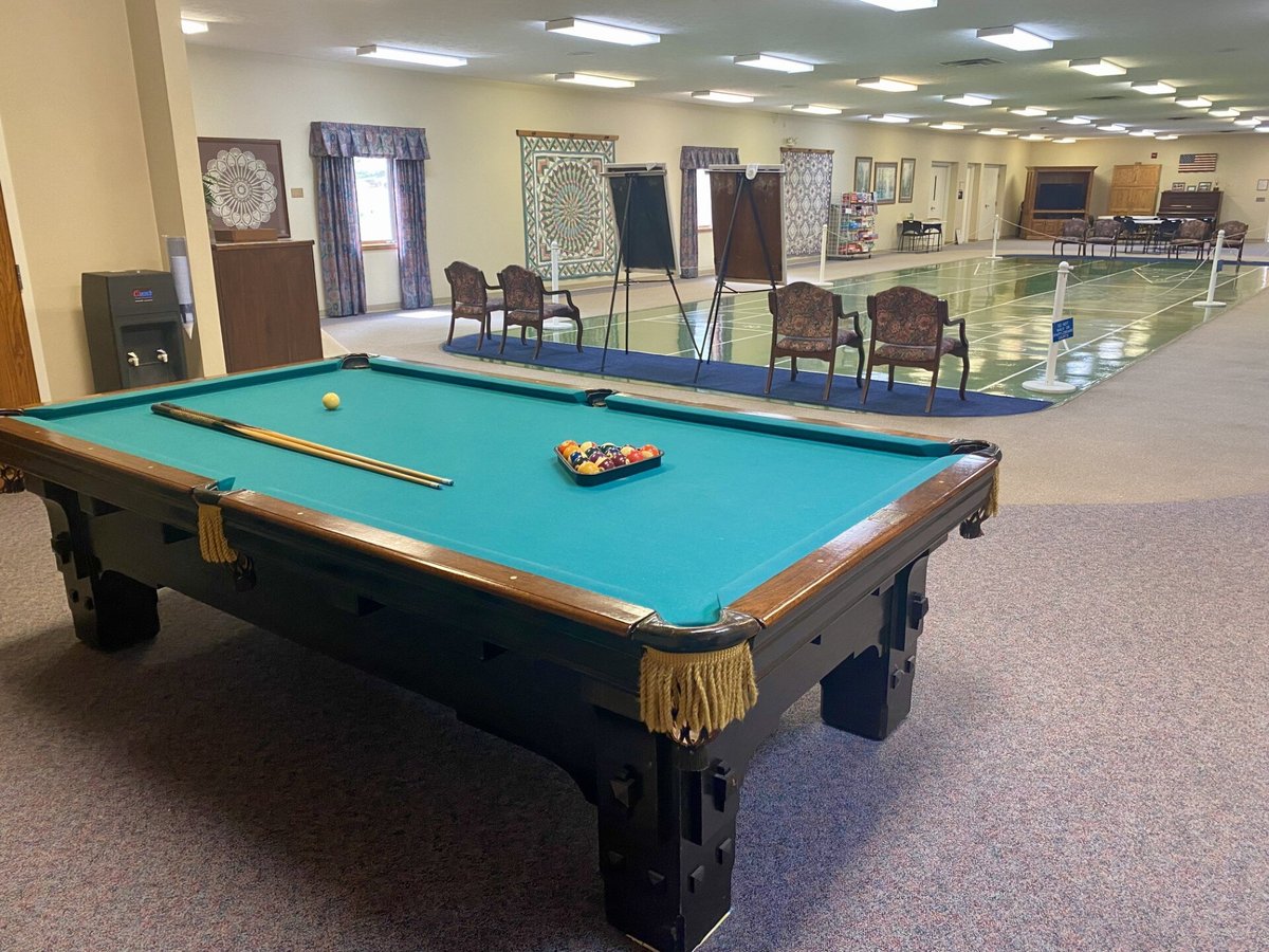 Amos center with pool table