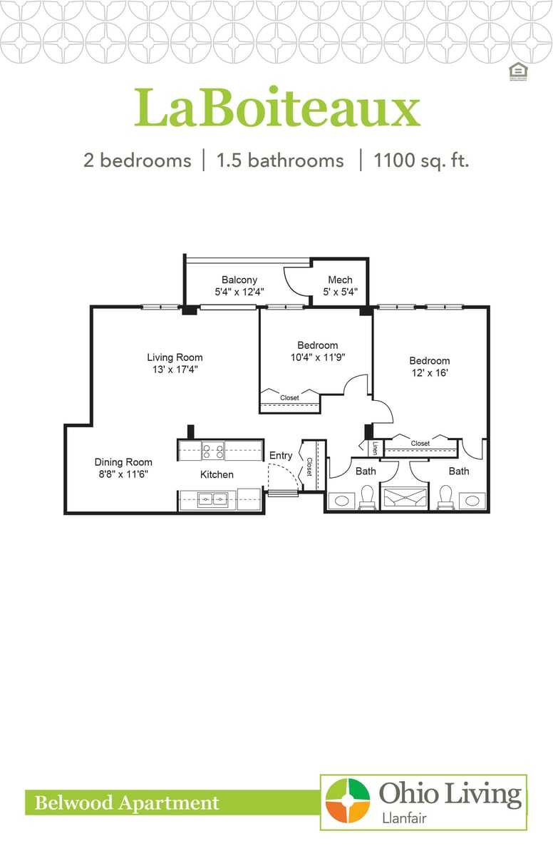 OLLF Belwood Apartment Floor Plan LaBoiteaux