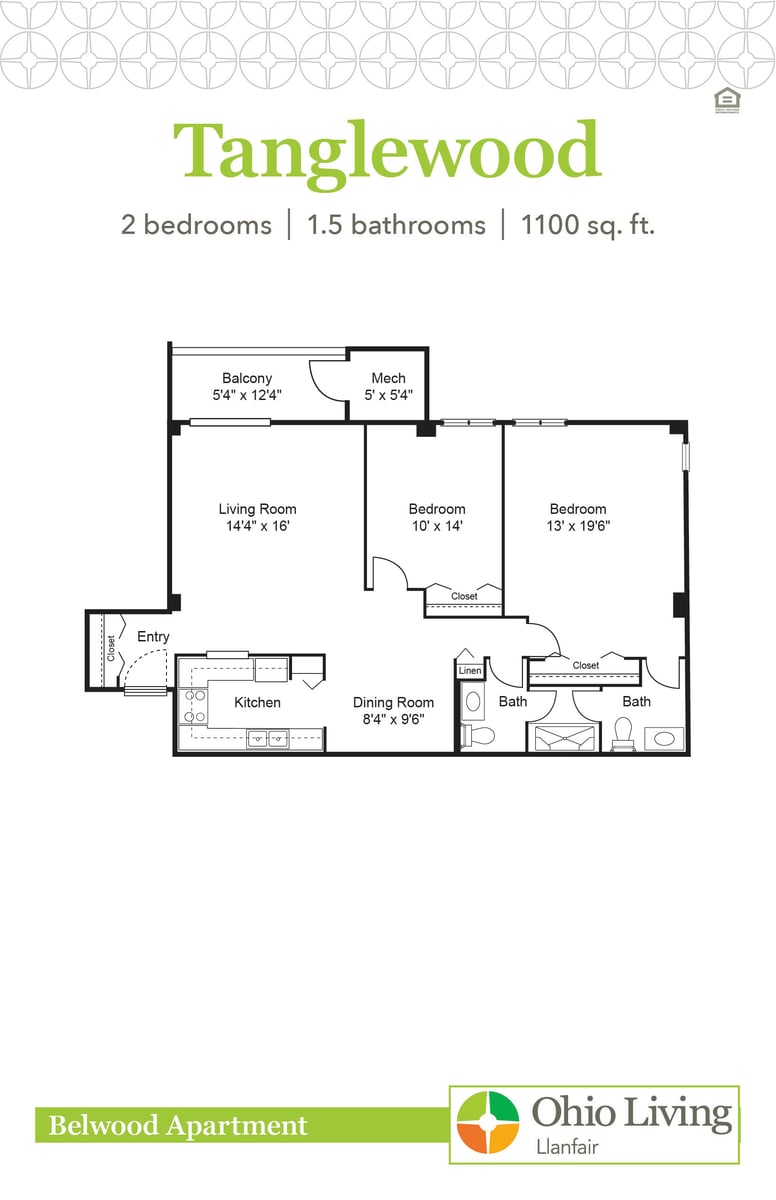 OLLF Belwood Apartment Floor Plan Tanglewood