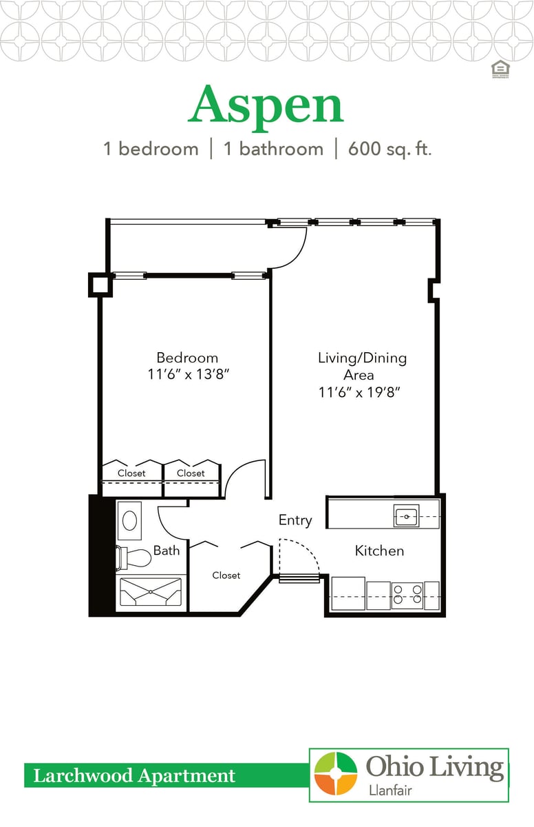 OLLF Larchwood Apartment Floor Plan Aspen