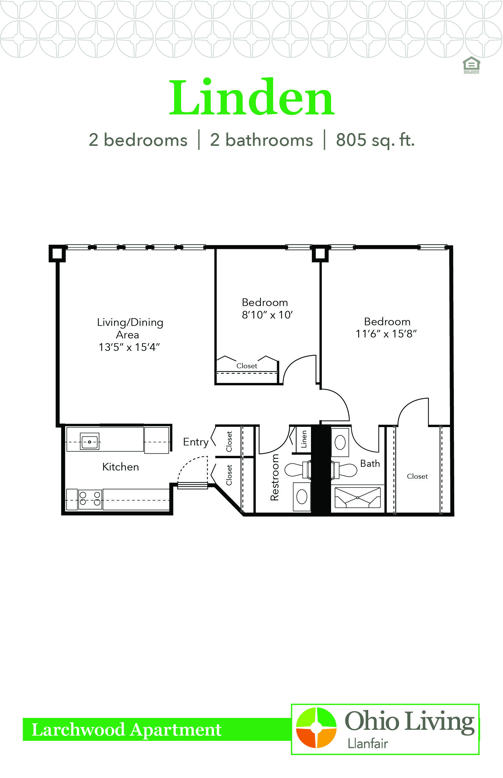 OLLF Larchwood Apartment Floor Plan Linden