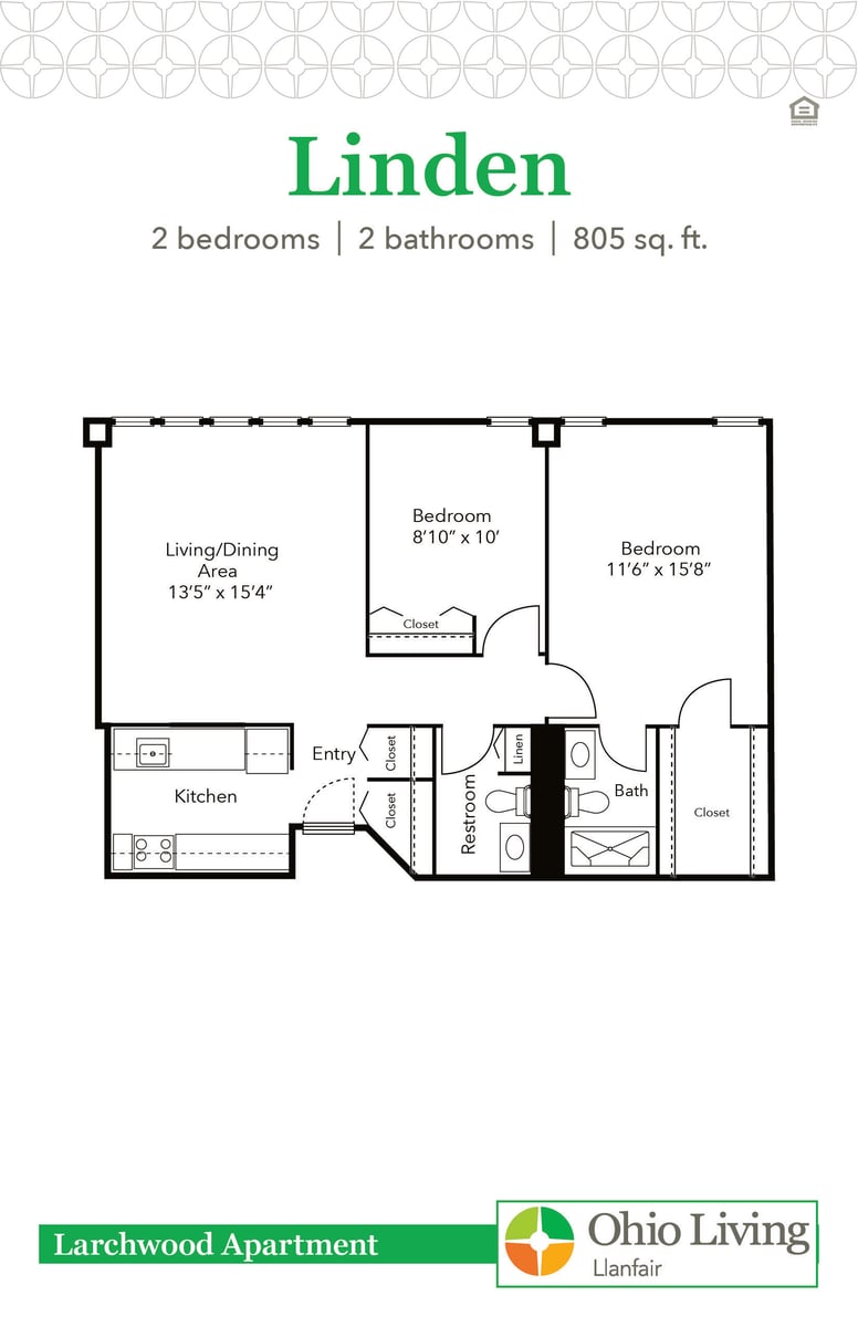 OLLF Larchwood Apartment Floor Plan Linden