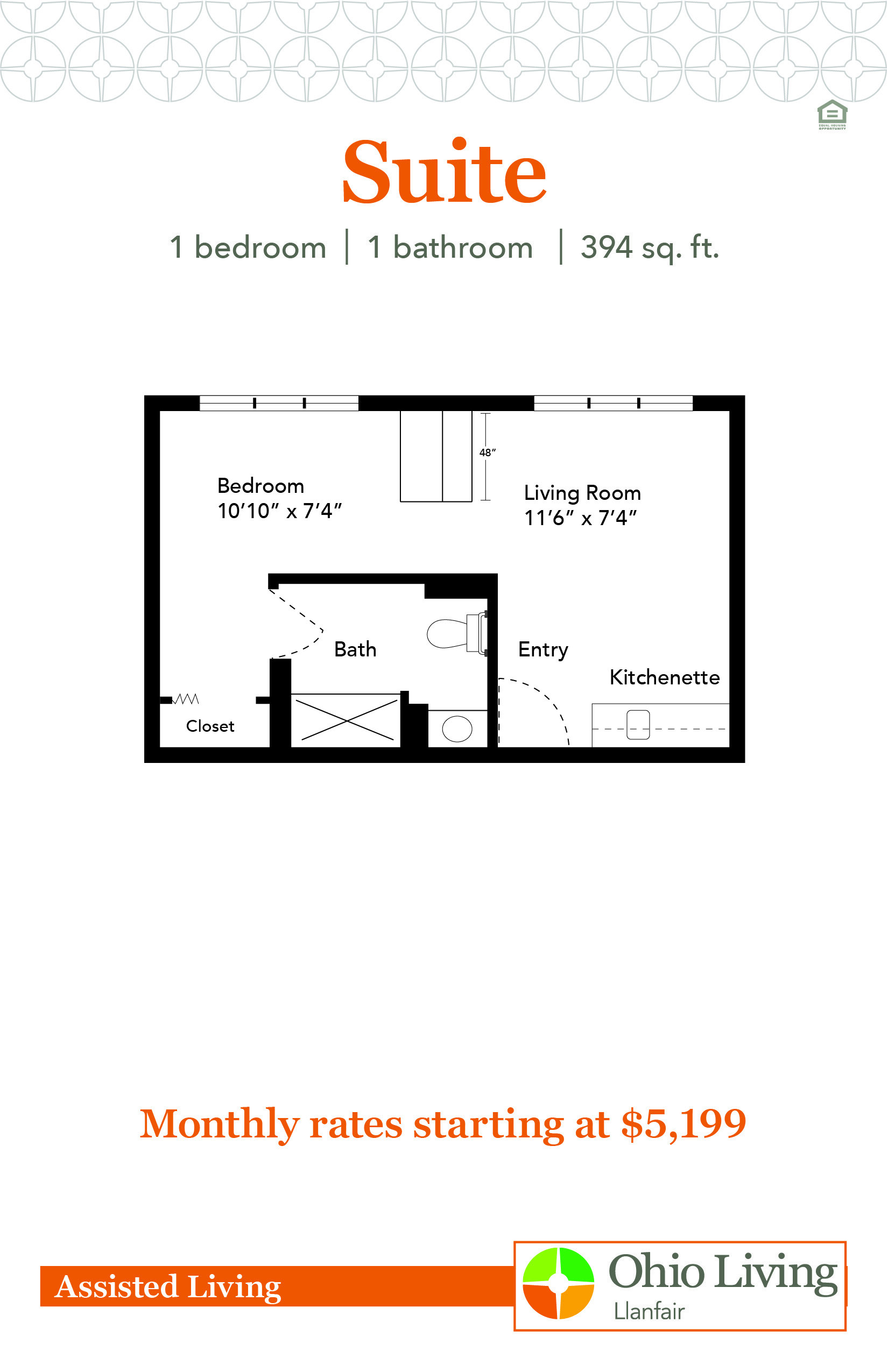 OLLF Assisted Living Apartment Floor Plans with Prices Suite