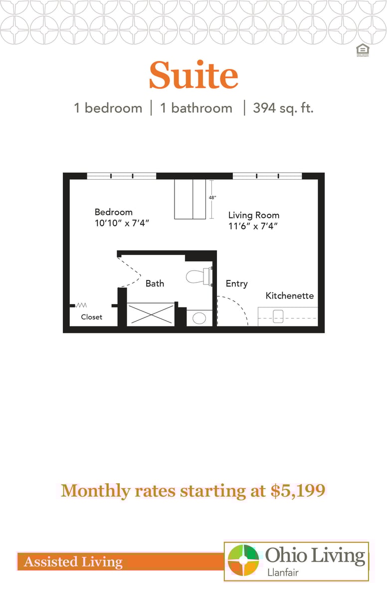OLLF Assisted Living Apartment Floor Plans with Prices Suite