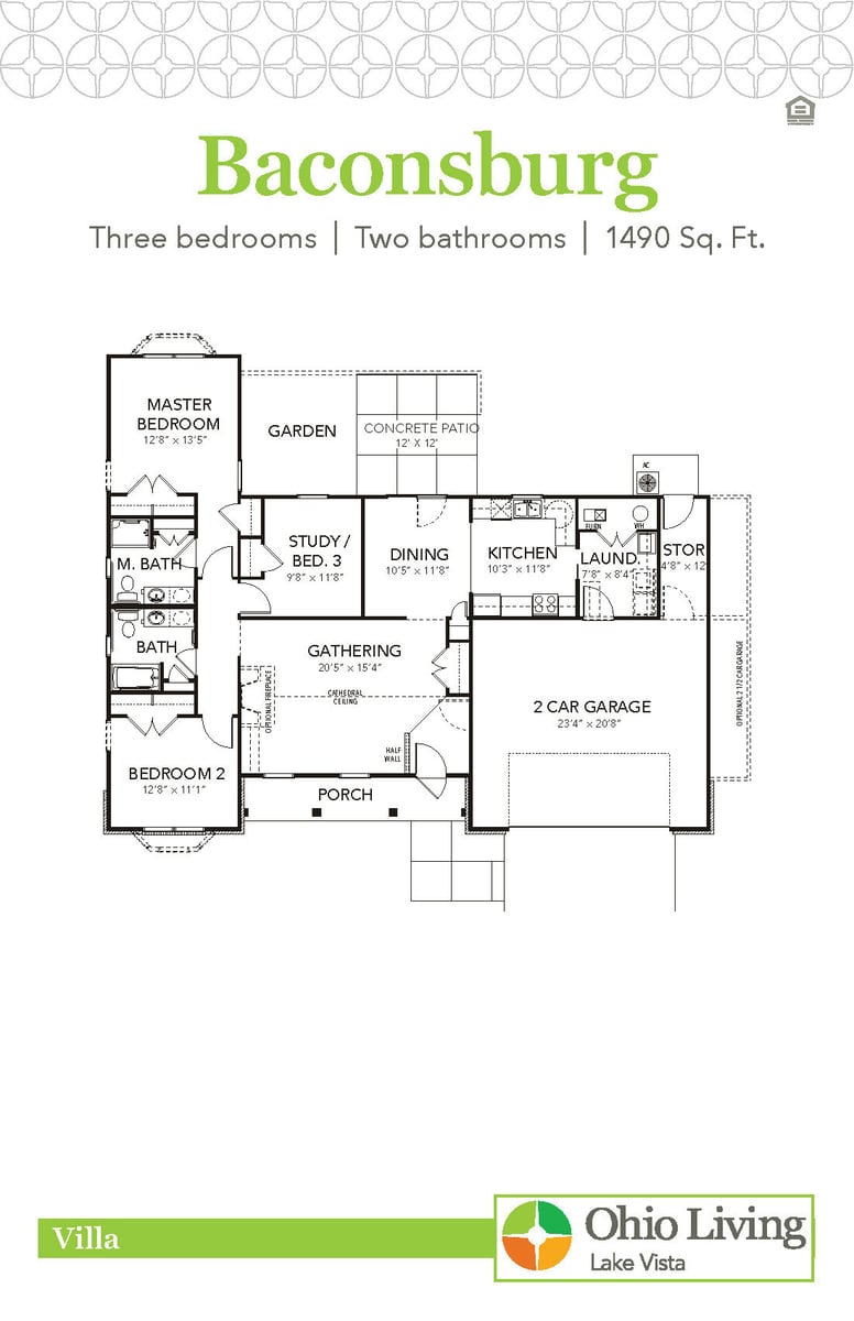 OLLV Villa Floor Plan Baconsburg