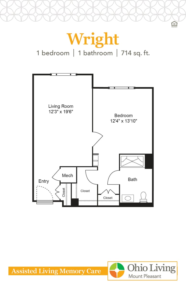 OLMP Assisted Living Memory Care Floor Plan Wright