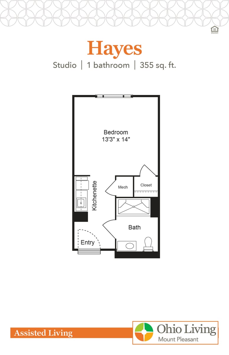 OLMP Assisted Living Floor Plan Hayes