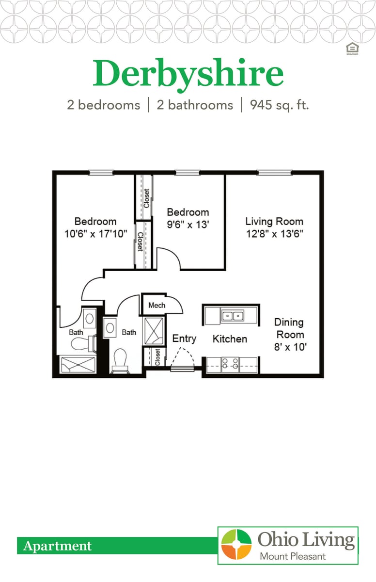 OLMP Apartment Floor Plan Derbyshire