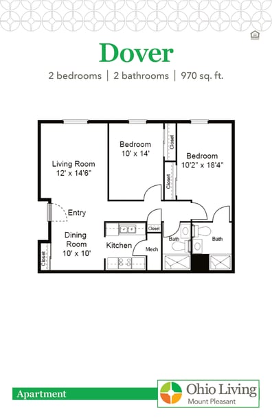 OLMP Apartment Floor Plan Dover