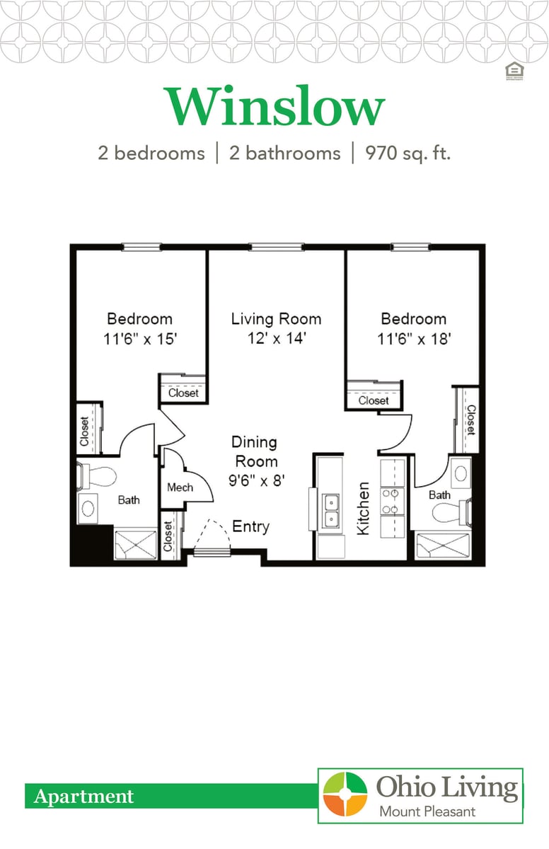 OLMP Apartment Floor Plan Winslow