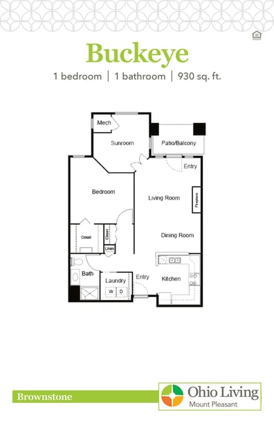 OLMP Brownstone Floor Plan Buckeye