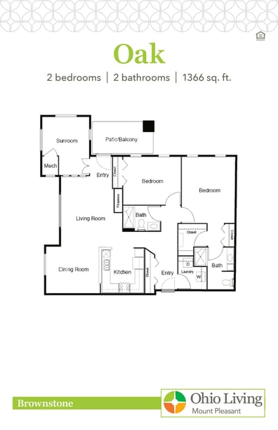 OLMP Brownstone Floor Plan Oak
