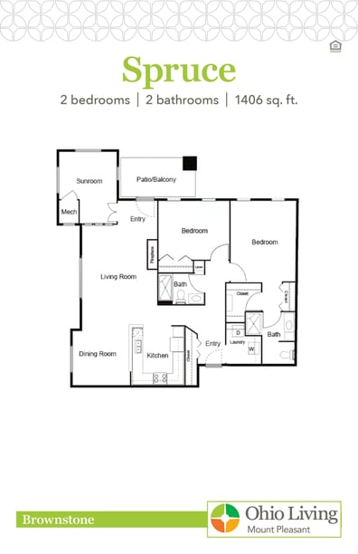 OLMP Brownstone Floor Plan Spruce
