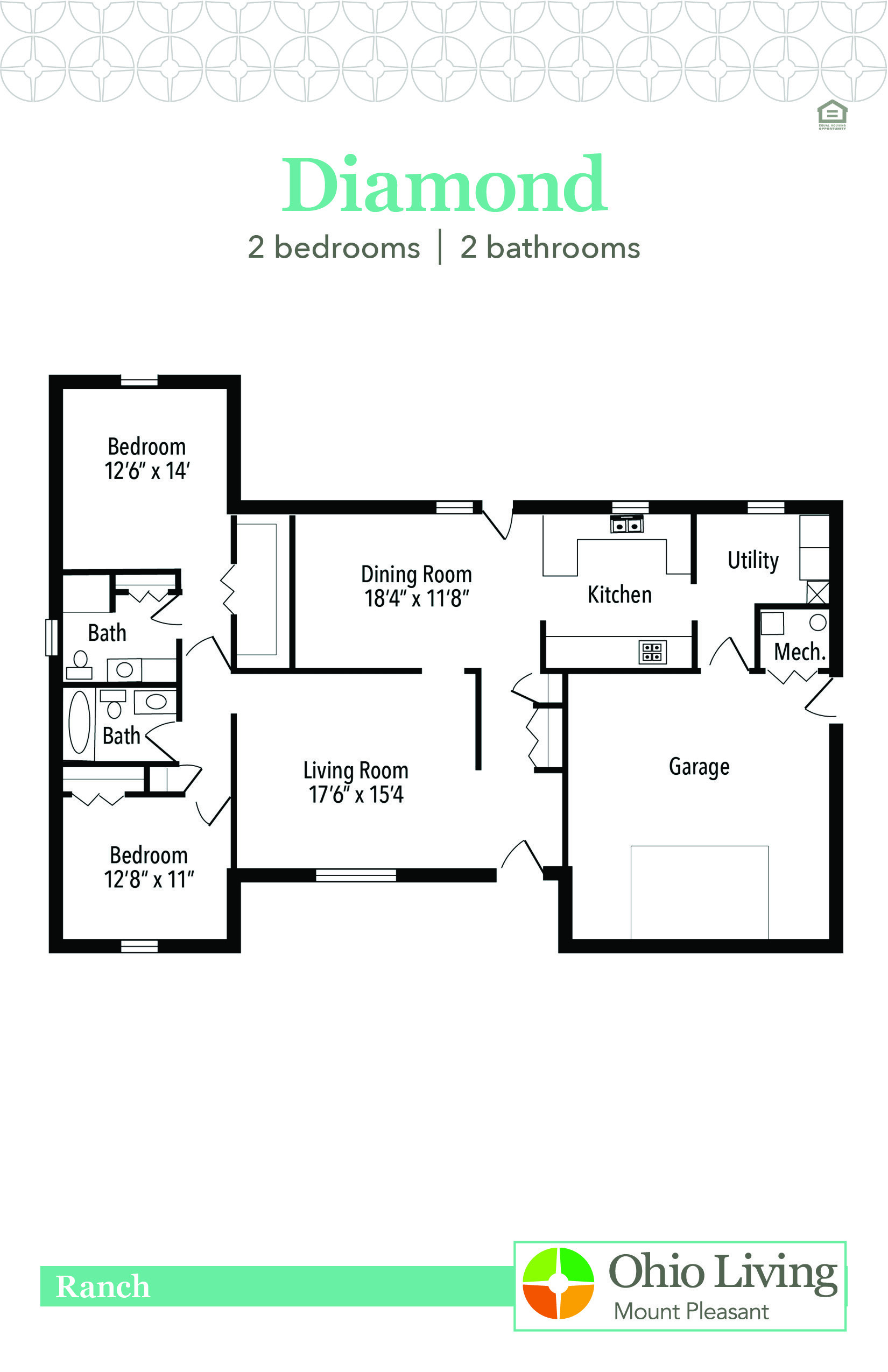 OLMP Ranch Floor Plan Diamond
