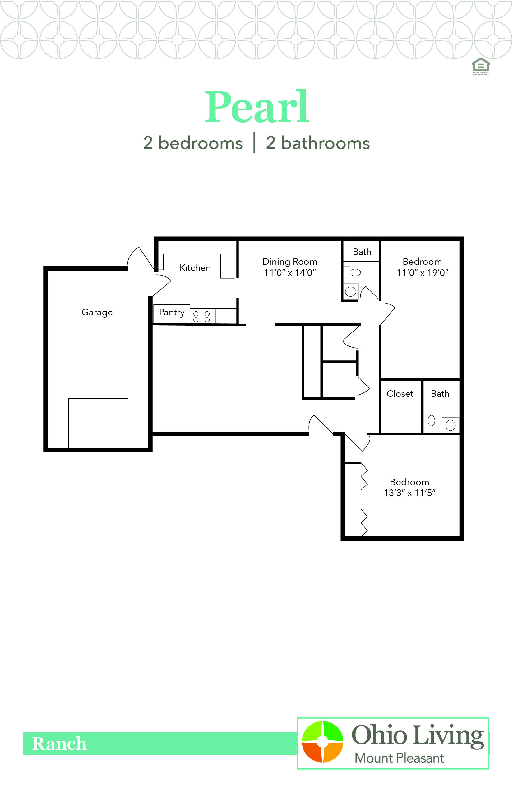 OLMP Ranch Floor Plan Pearl
