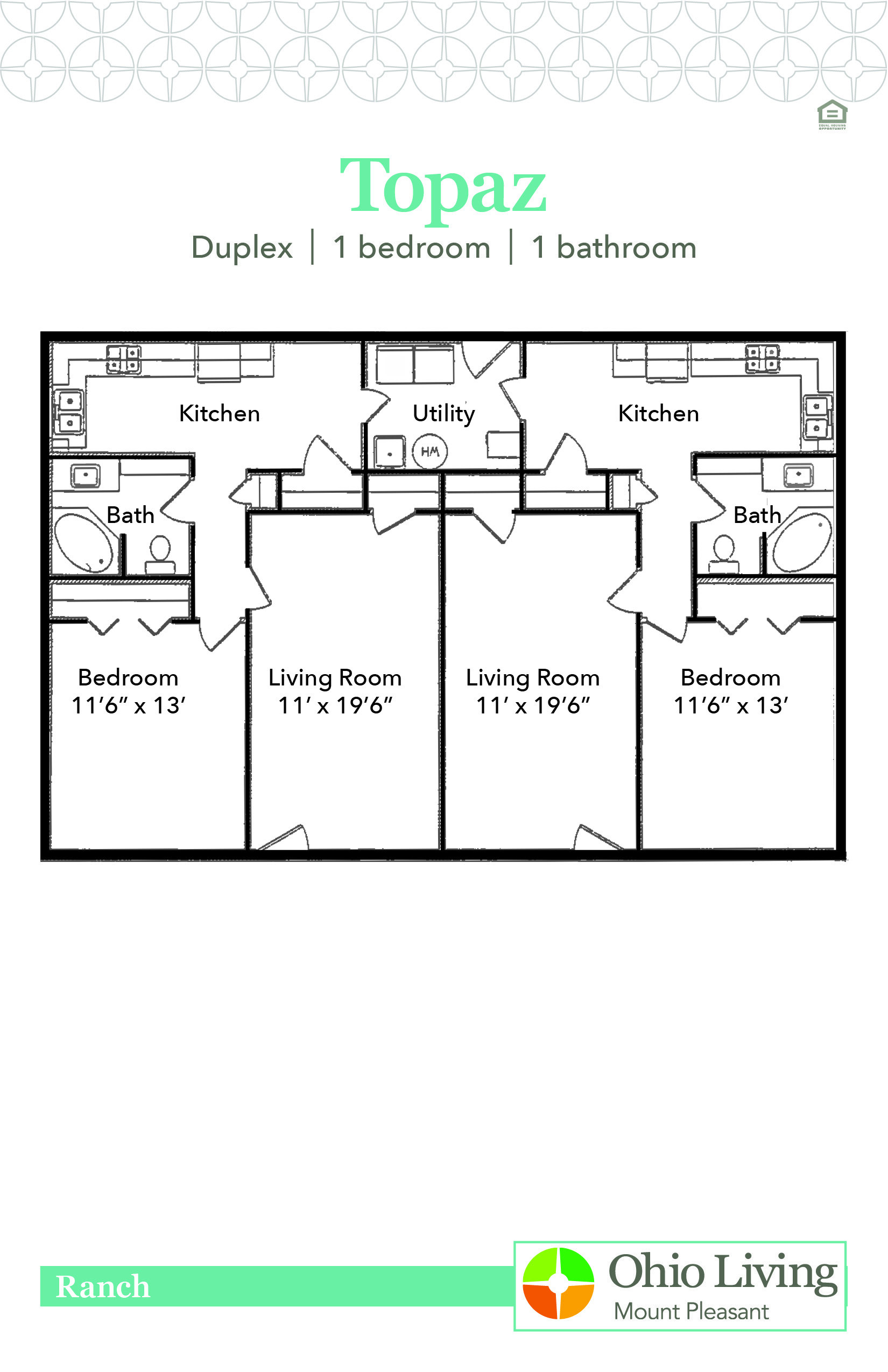 OLMP Ranch Floor Plan Topaz