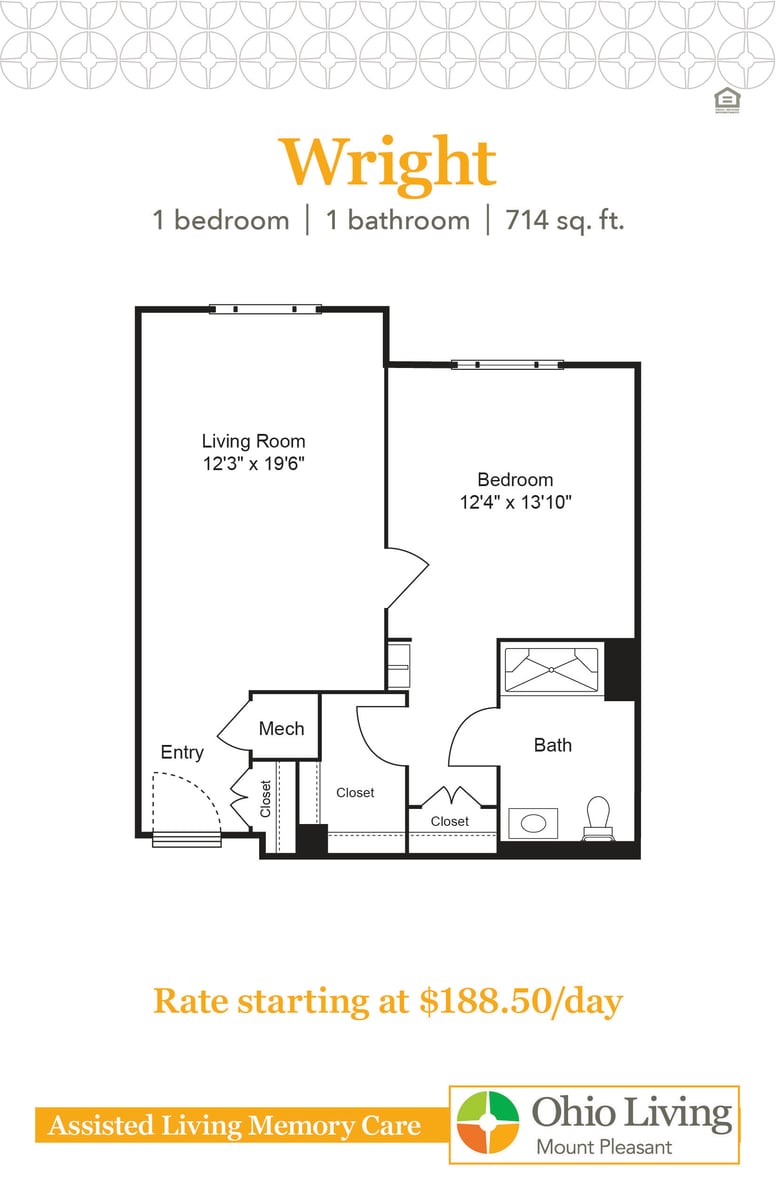 OLMP Assisted Living Memory Care Floor Plans with Price Wright