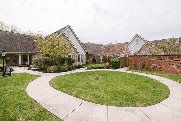 Beautifully landscaped courtyard
