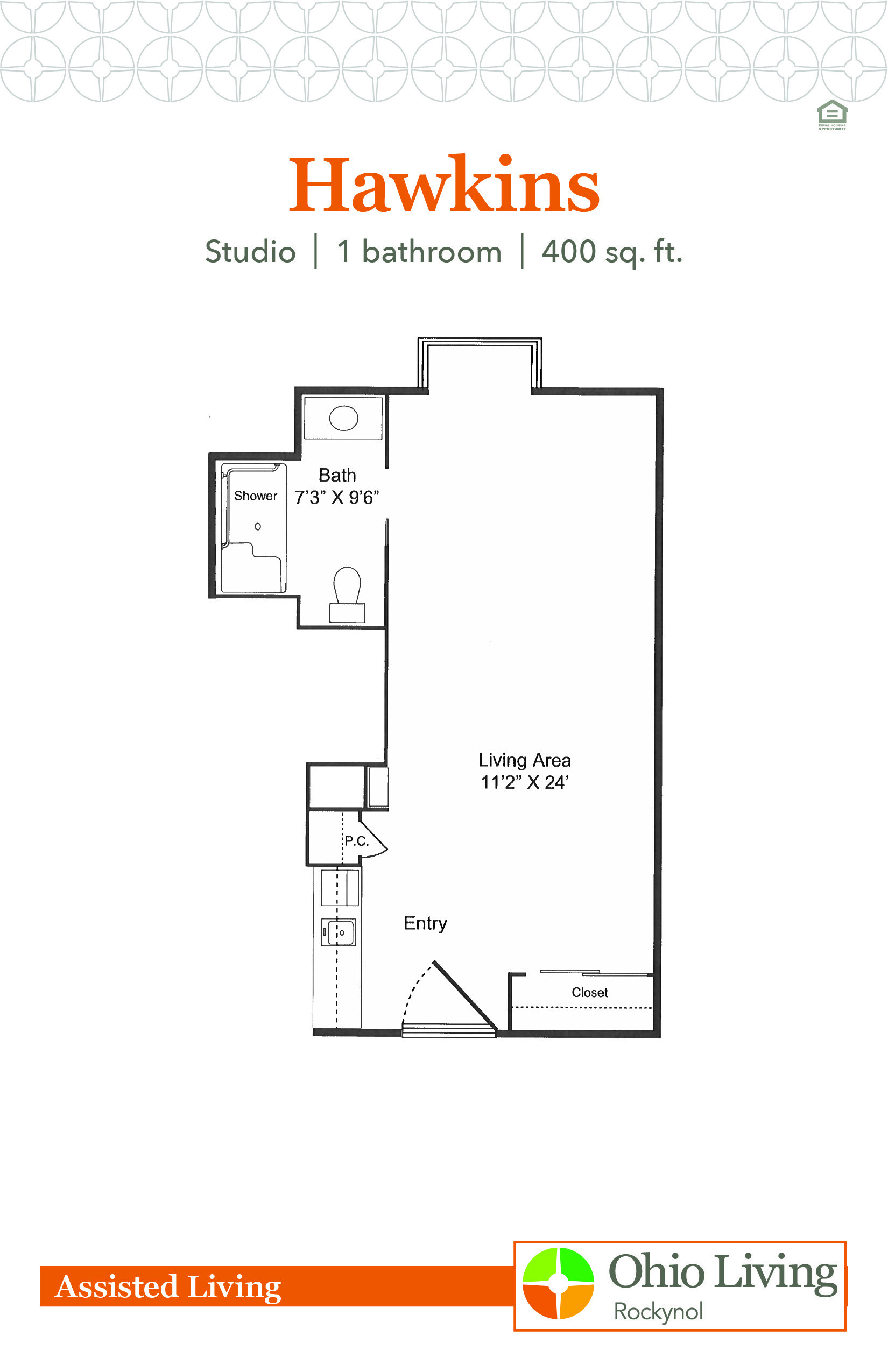 OLRN Assisted Living Floor Plan Hawkins