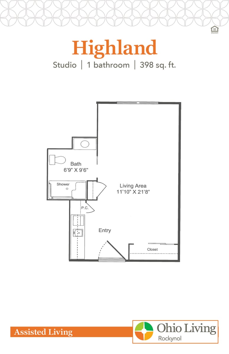 OLRN Assisted Living Floor Plan Highland