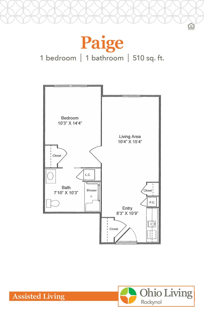 OLRN Assisted Living Floor Plan Paige