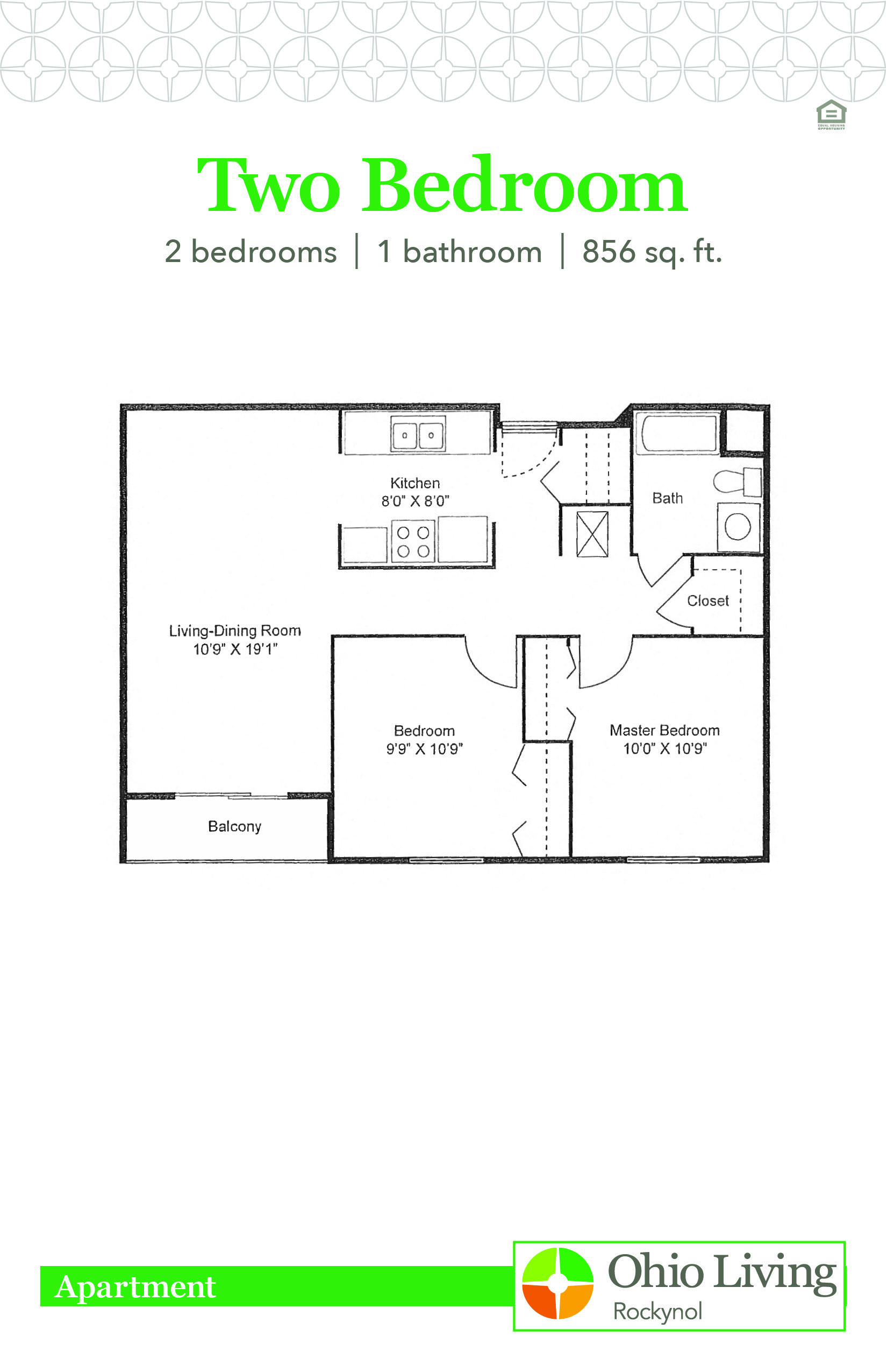 OLRN Independent Living Floor Plan 2BR