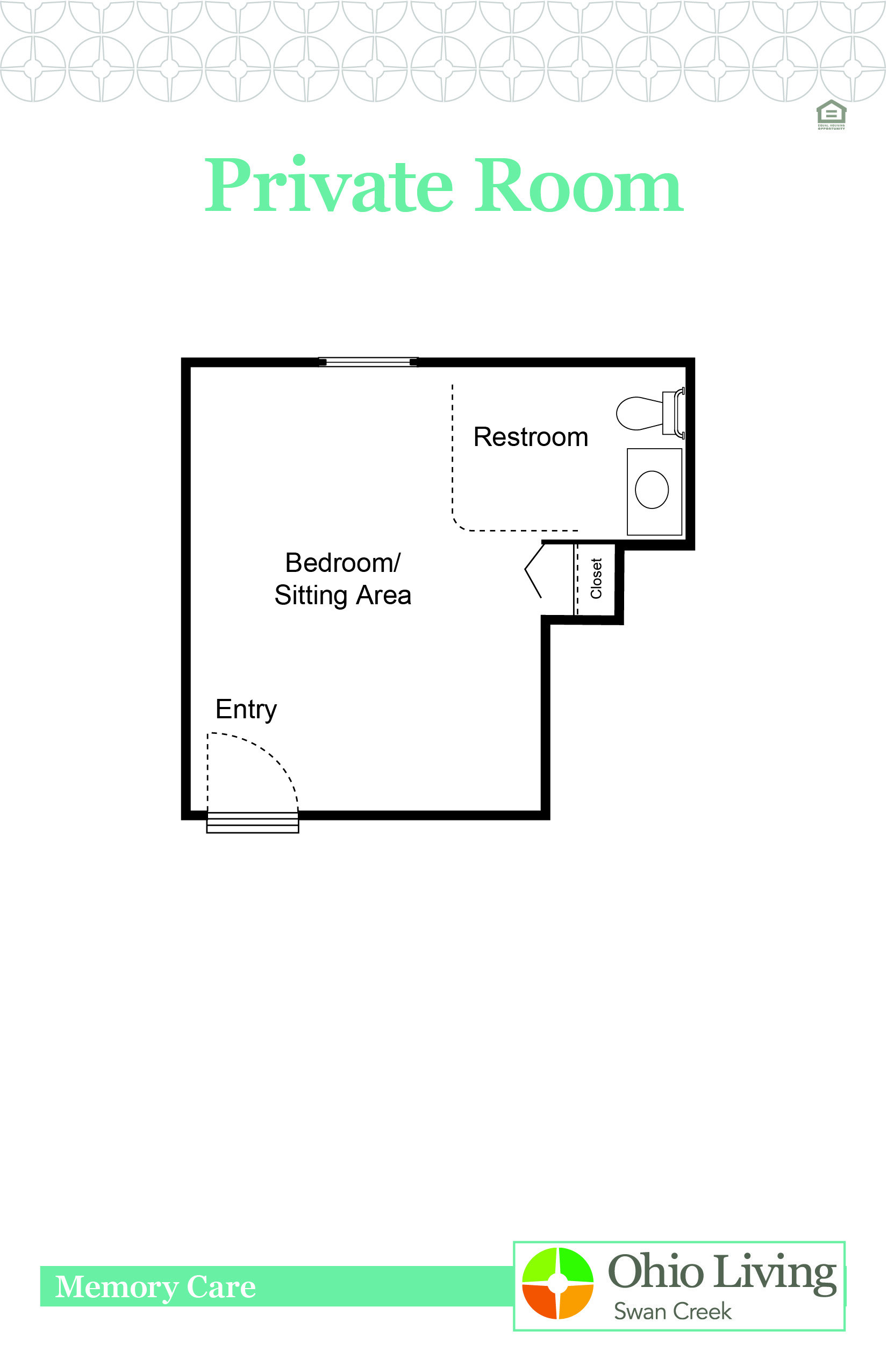 OLSC AL Memory Care Floor Plan Private Room