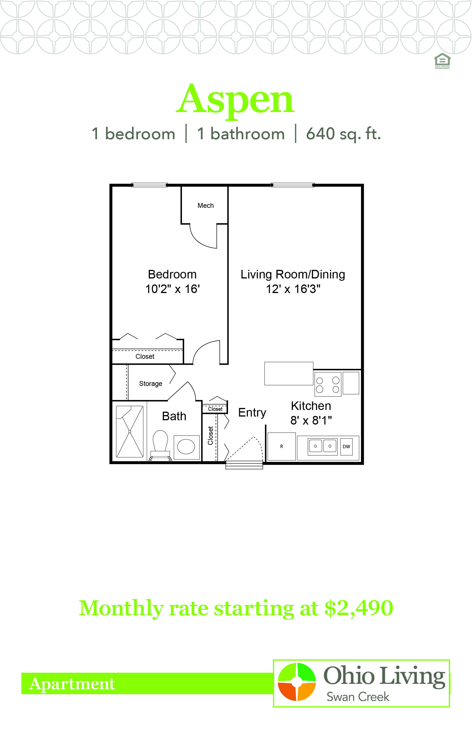 OLSC Apt Floor Plans with Price Aspen