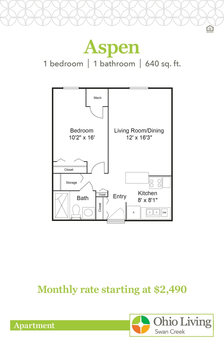 OLSC Apt Floor Plans with Price Aspen